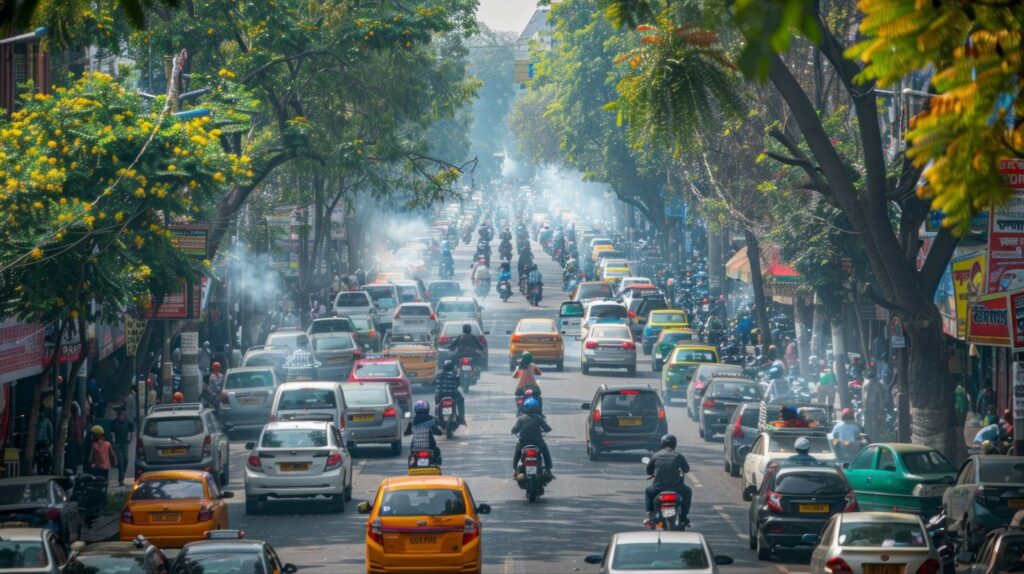 Pollution from Vehicles on the Road